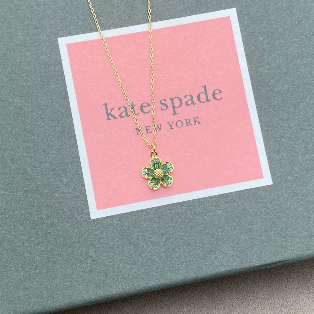 kate spade Colorful Zircon Little Flower Necklace